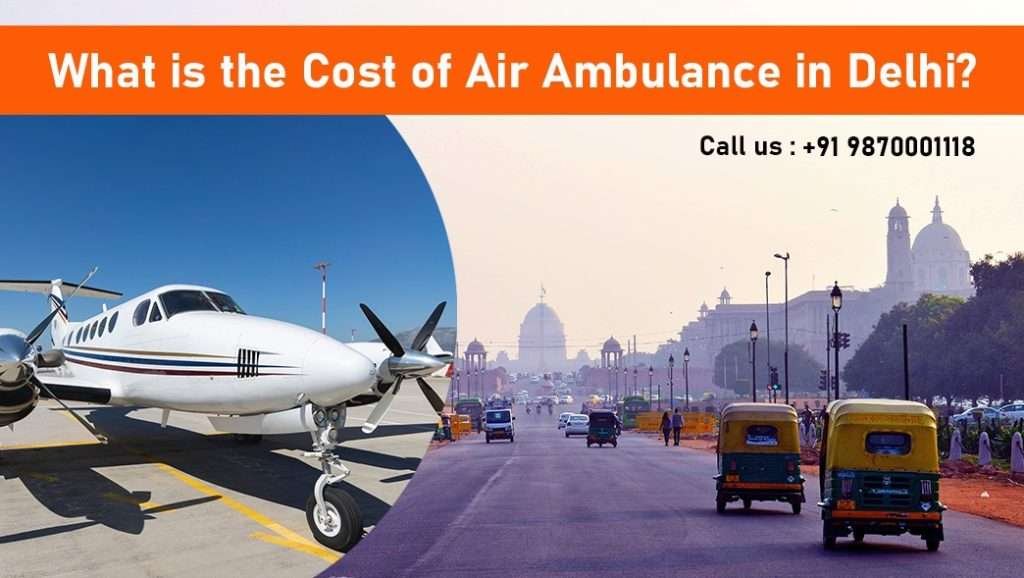 cost of air ambulance in Delhi