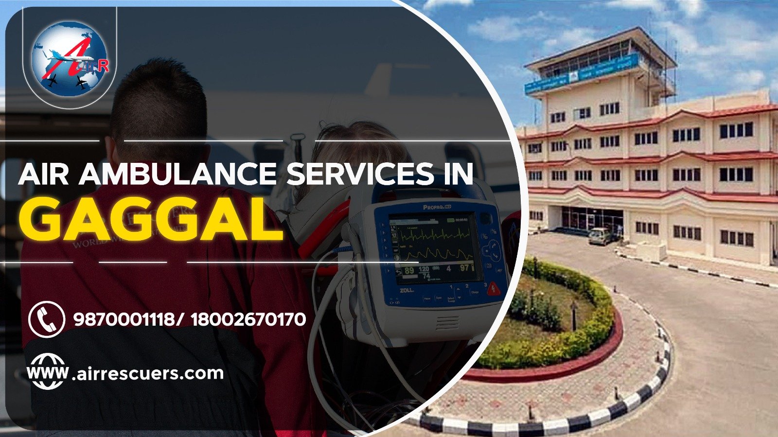 Air Ambulance Services In Gaggal