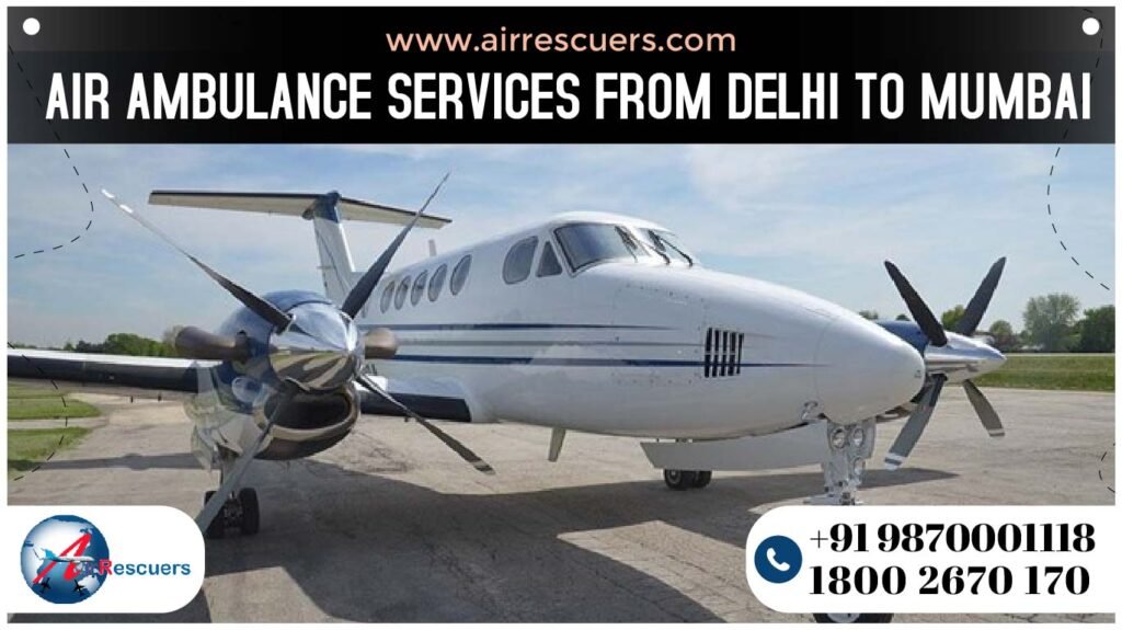air ambulance service from Delhi to Mumbai