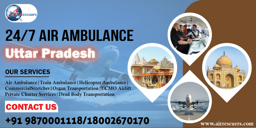 24/7 Air Ambulance Uttar Pradesh