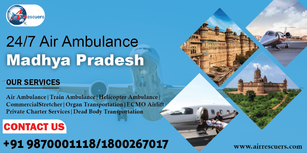 247 air ambulance Madhya Pradesh