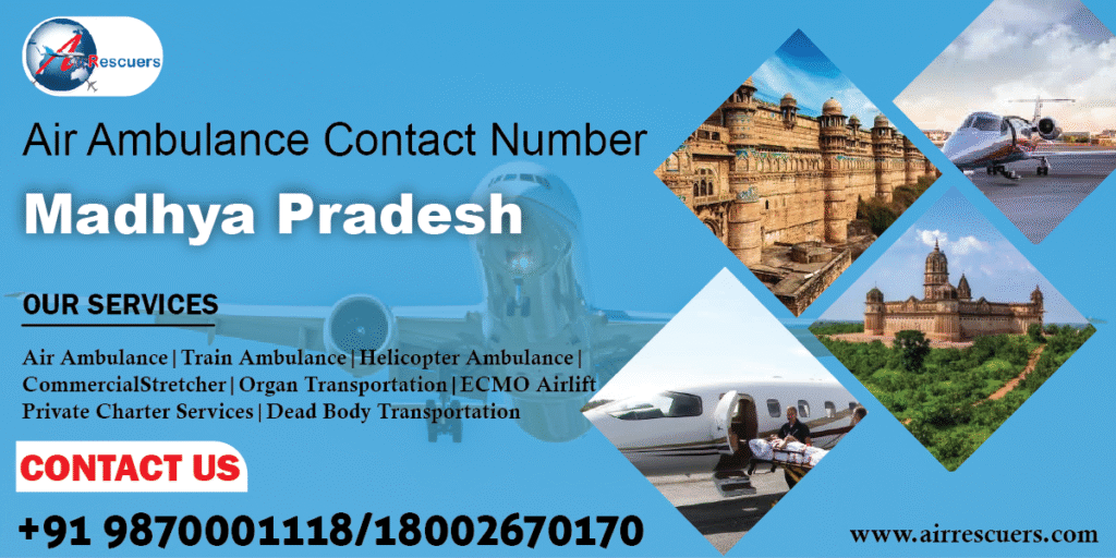 Air Ambulance Contact Number Madhya Pradesh