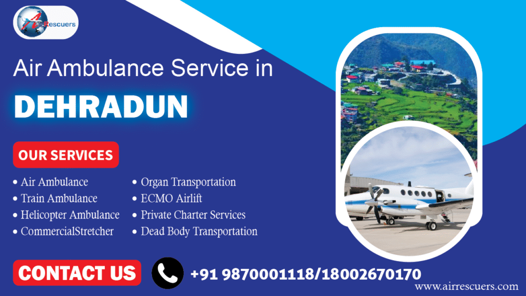 air ambulance services in Dehradun