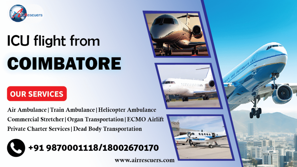 ICU flight from Coimbatore
