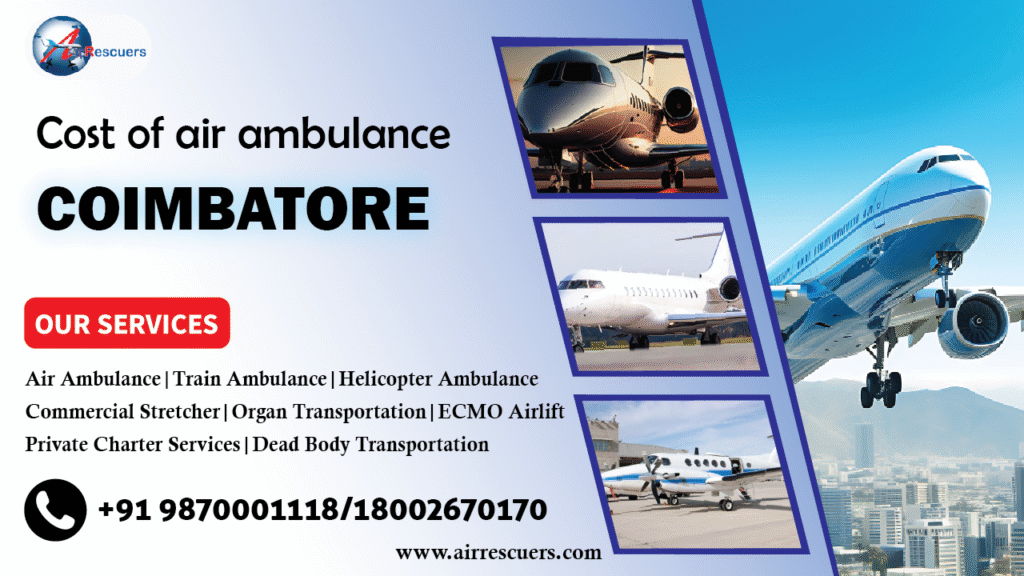 cost of air ambulance Coimbatore