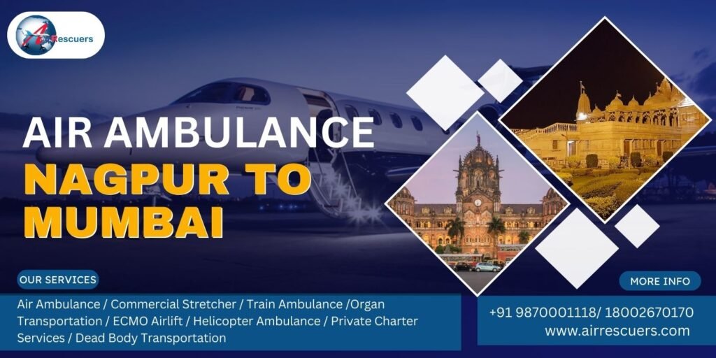 Air Ambulance Nagpur to Mumbai