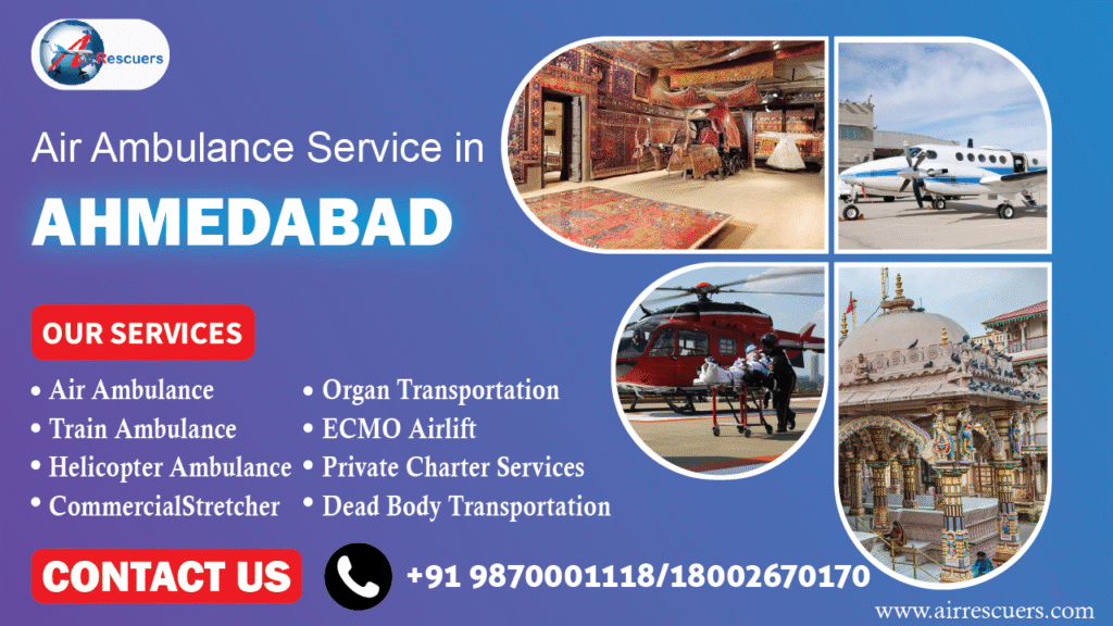 Air Ambulance Service in Ahmedabad