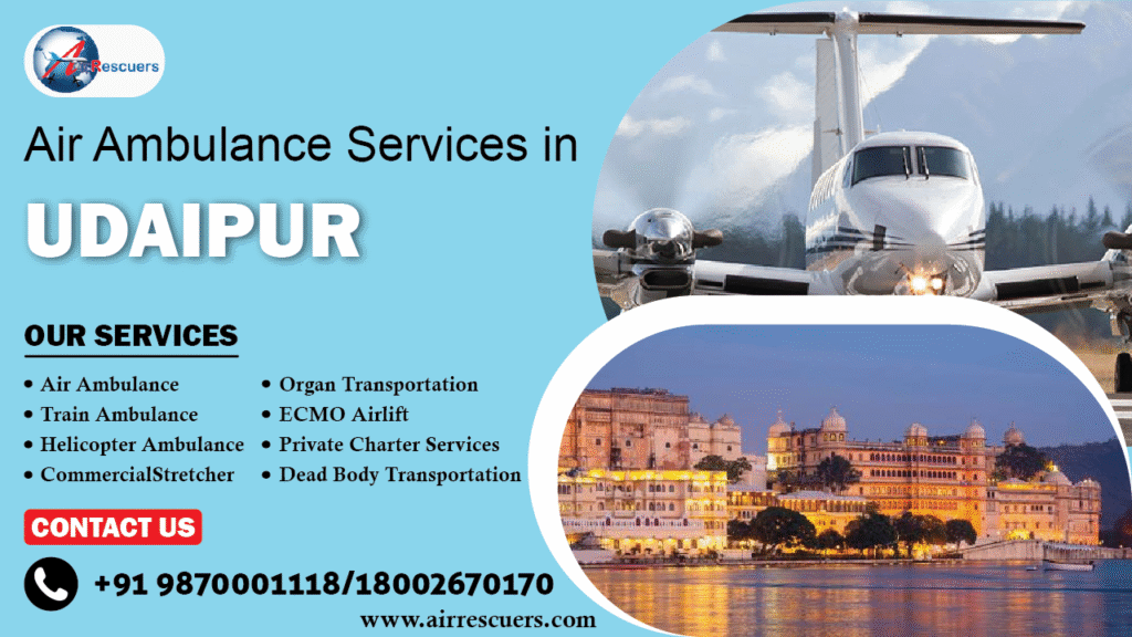 Air Ambulance Services in Udaipur