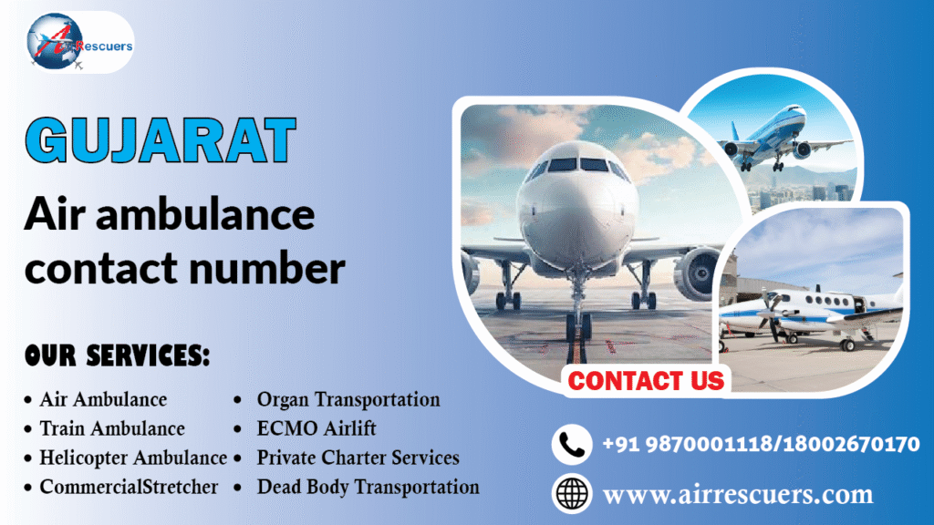 Gujarat air ambulance contact number
