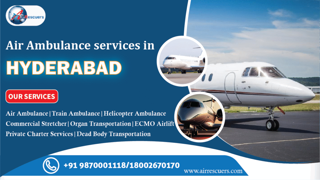 air ambulance services in hyderabad
