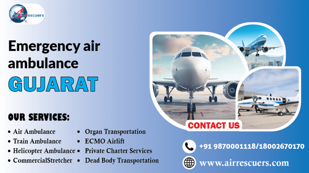 emergency air ambulance Gujarat