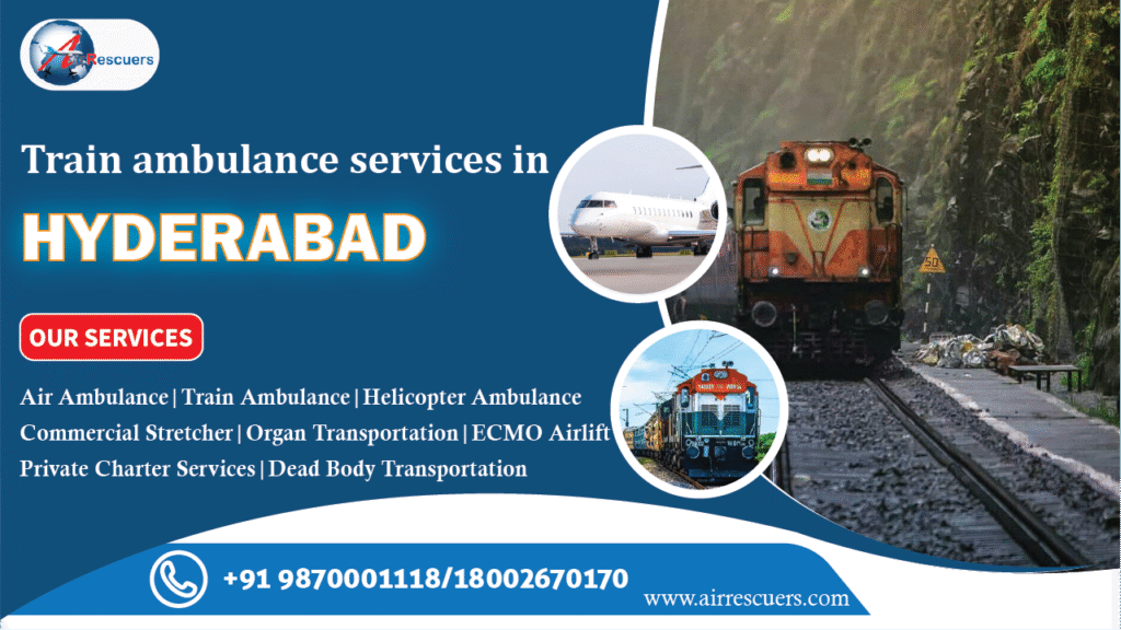 train ambulance services in hyderabad