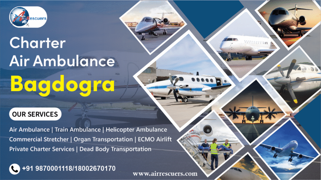charter air ambulance Bagdogra