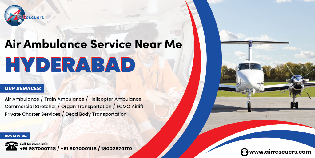 Air Ambulance Service near me Hyderabad