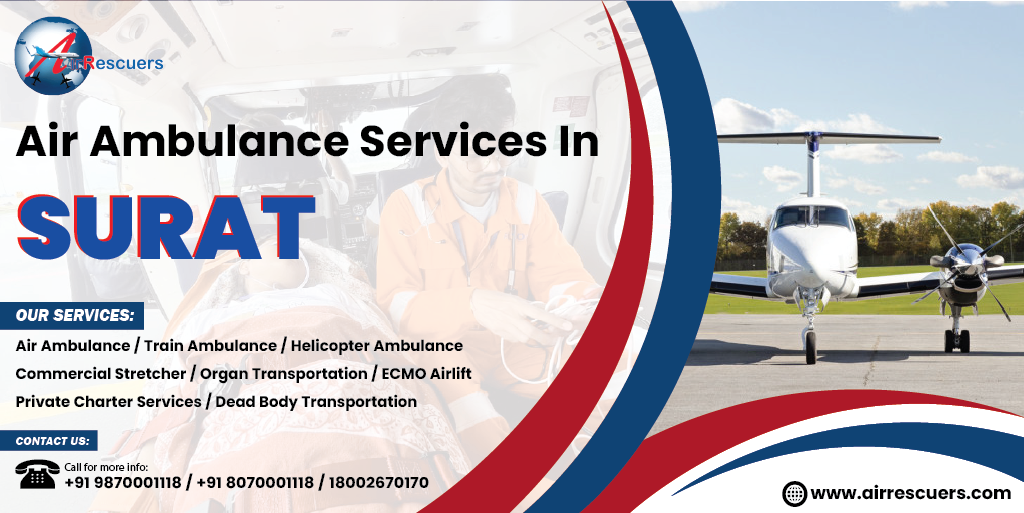 air ambulance services in Surat